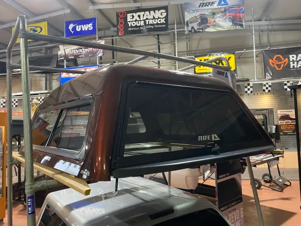 Red Ford F150 Truck Cap