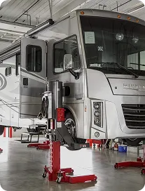 Bus getting service & repair